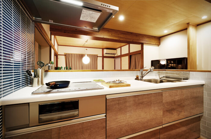 リフォーム施工事例:和洋折衷の懐かしさを感じるLDK空間