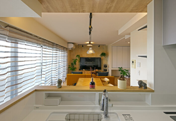 リフォーム施工事例：宇都宮市　カフェのような寛ぎの空間へLDKリフォーム