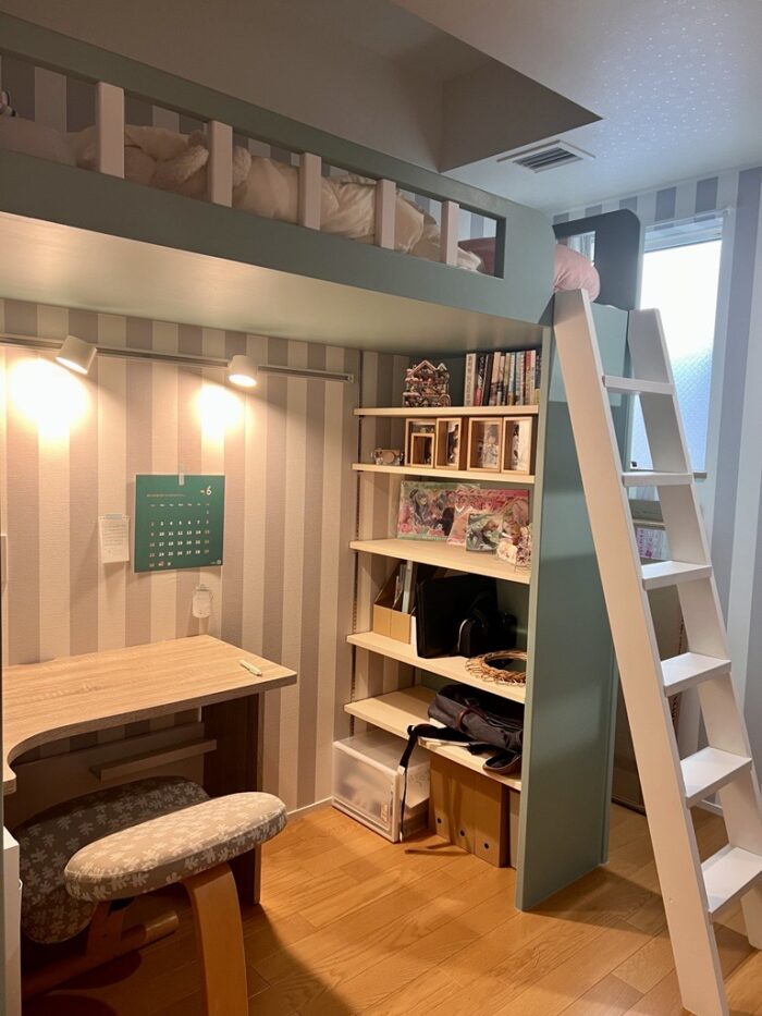 リフォーム施工事例：ロフトベッドのある子ども部屋へ内装リフォーム