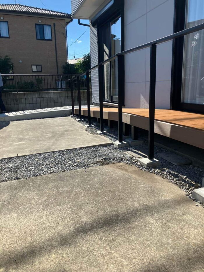 リフォーム施工事例:宇都宮市 移動をもっと快適に!ウッドデッキスロープリフォーム