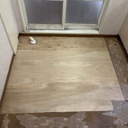 オノヤ 宇都宮宝木リフォームショールーム ブログ「宇都宮エリア　洗面床下地作成補修リフォーム工事」